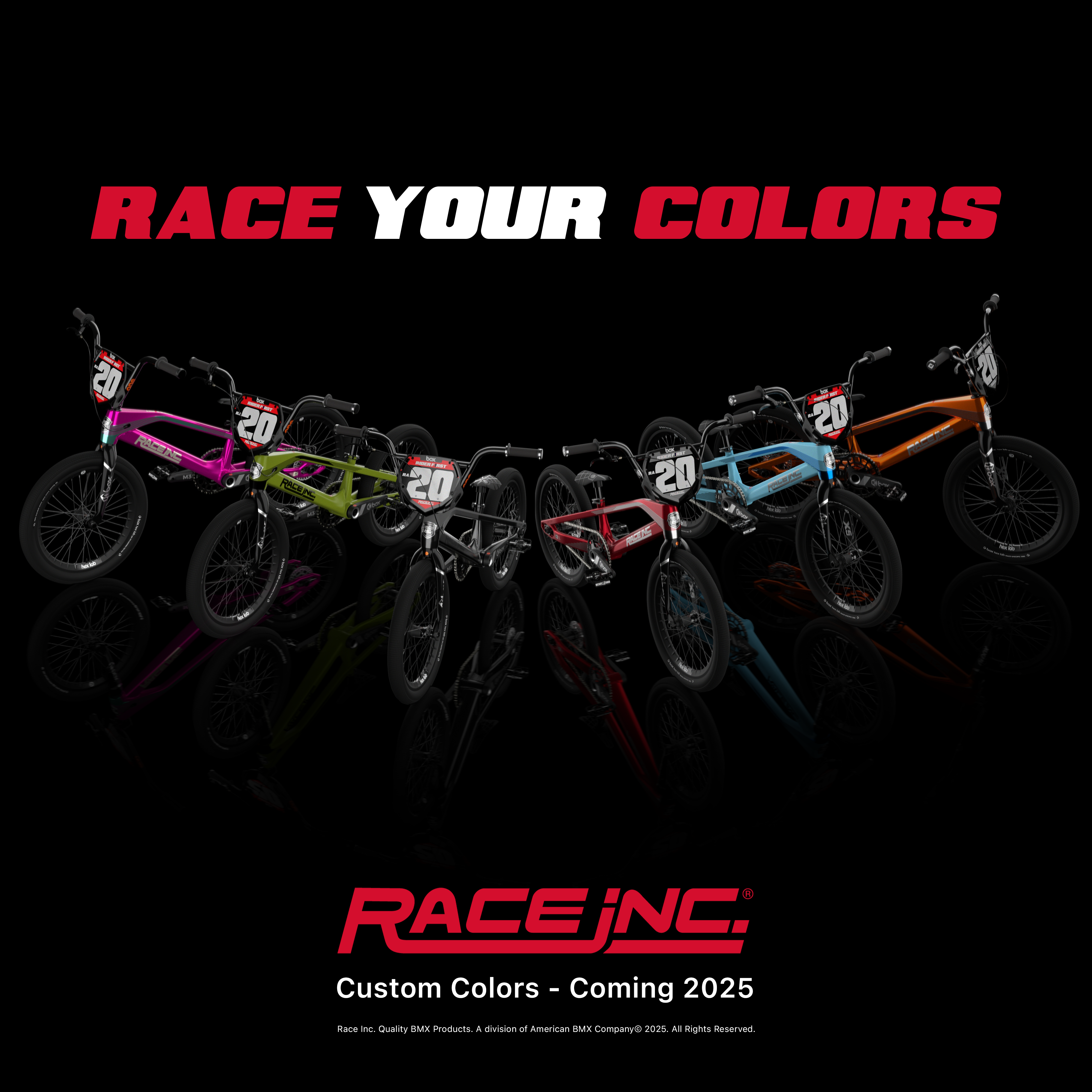 Race Your Colors: Race Inc. Announces New Custom Colors Program