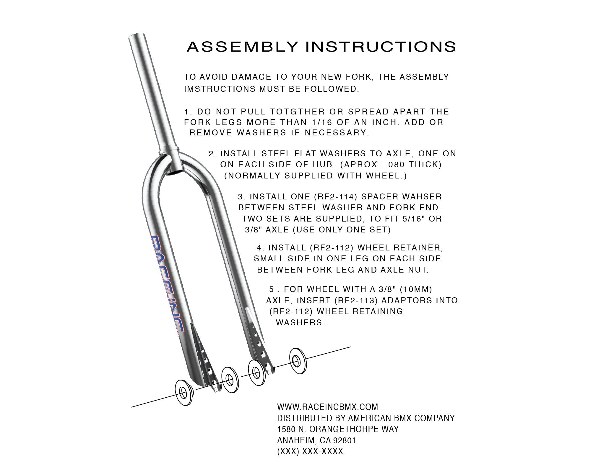 Cook Bros Racing Fork Washers