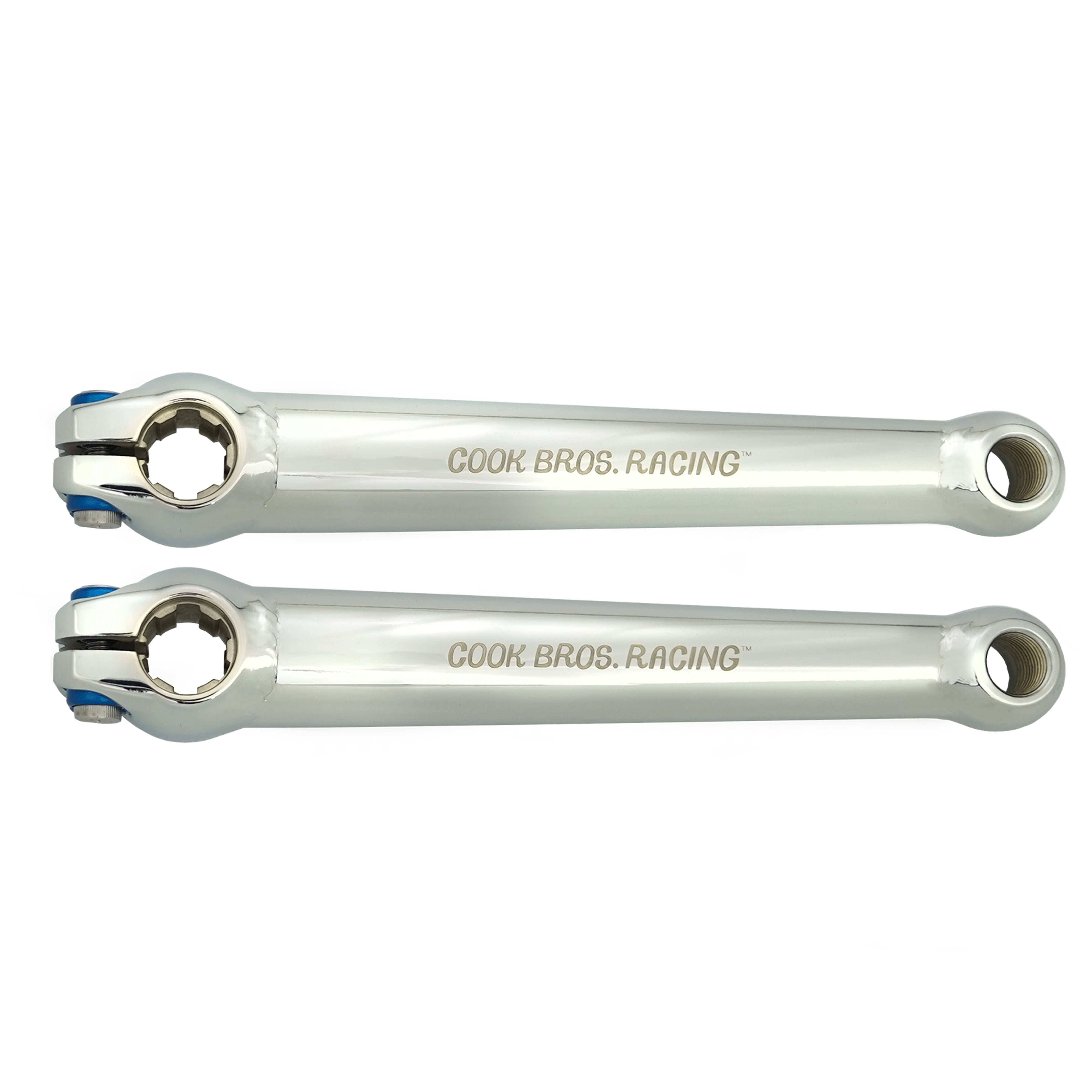 Cook Bros Racing Chromo "Dogbone" Crankset